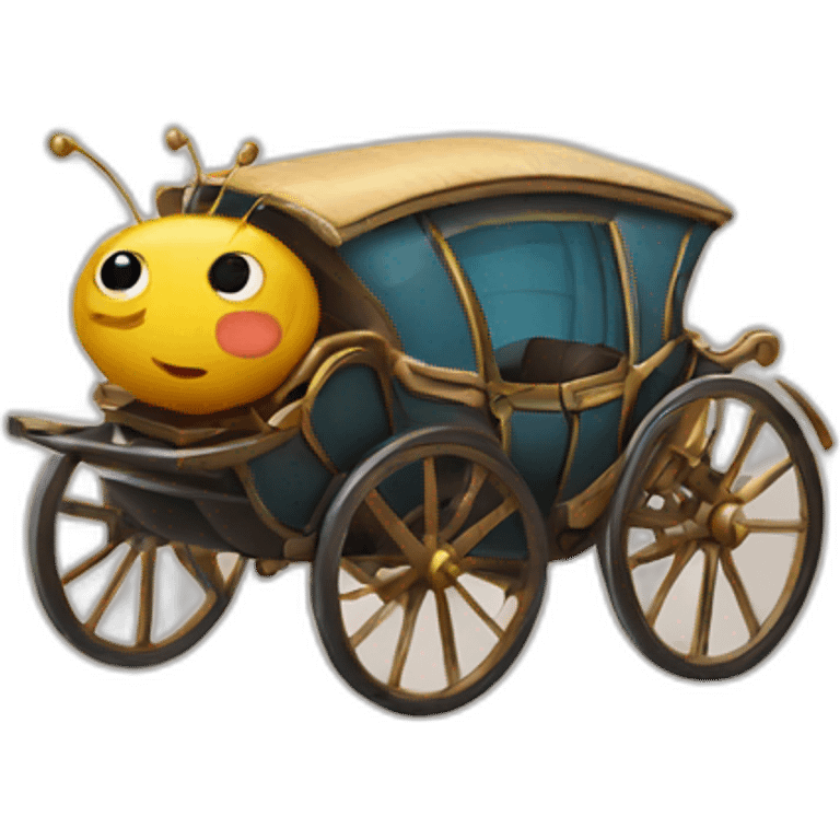 Bug in a carriage emoji