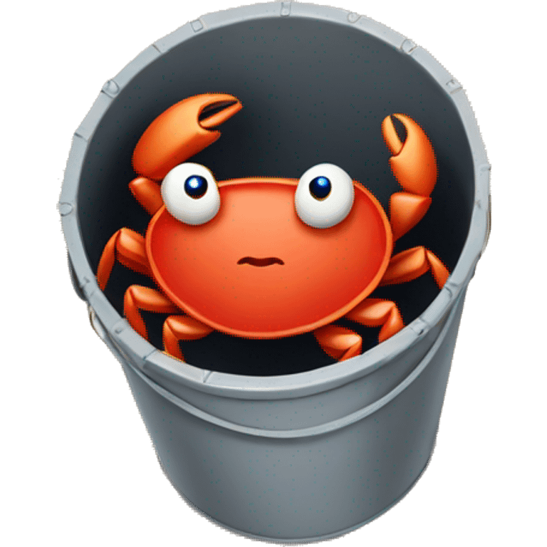 Crabs in a bucket emoji