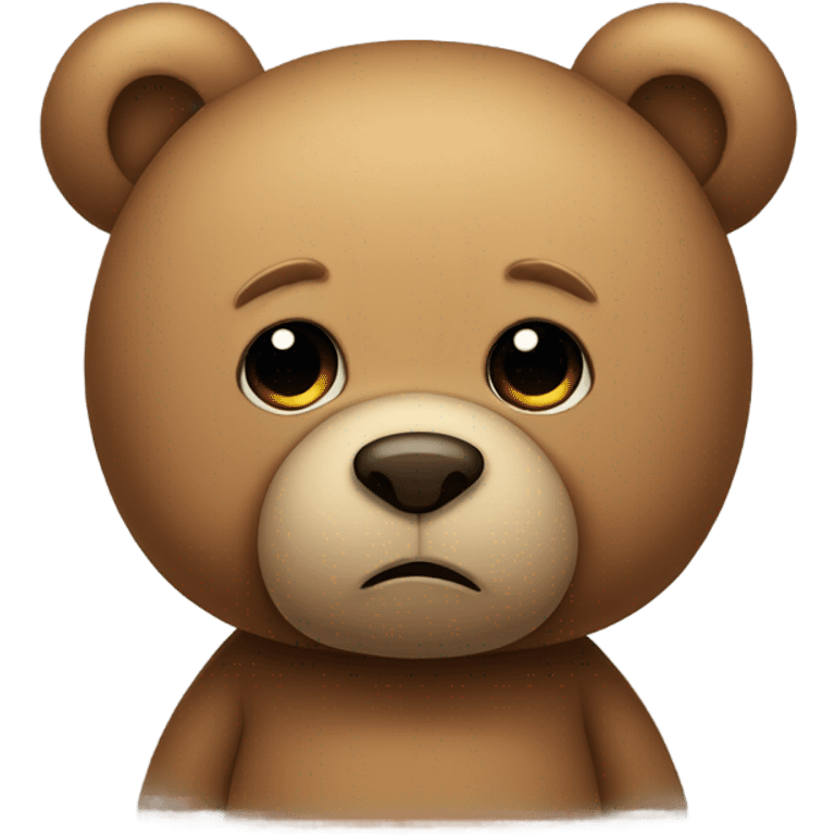 Sad teddy bear emoji