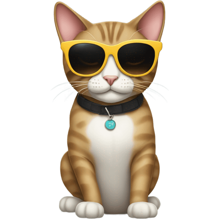 Cat with sunglasses emoji