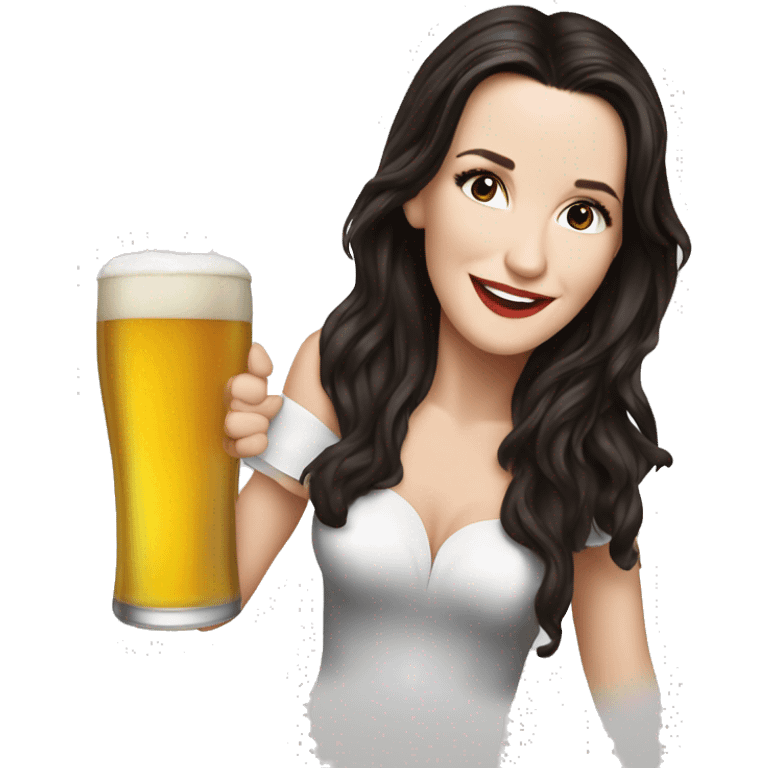 Natalia Oreiro drink beer emoji