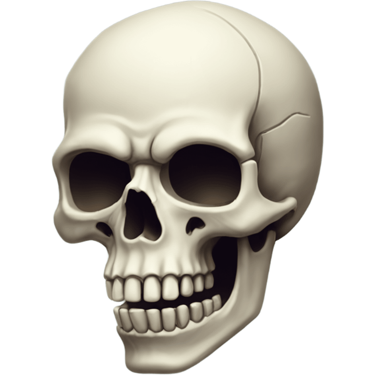 A really really cool skull emoji