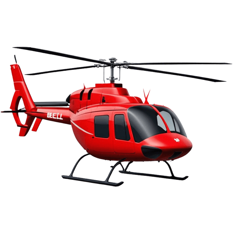 Bell 206 - Bell Helicopter (Model Year: 2021) (Iconic colour: Red) emoji