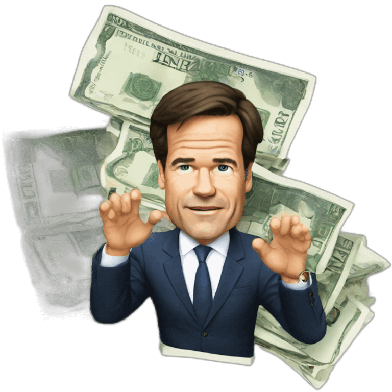 Mark rutte giving €1000 emoji