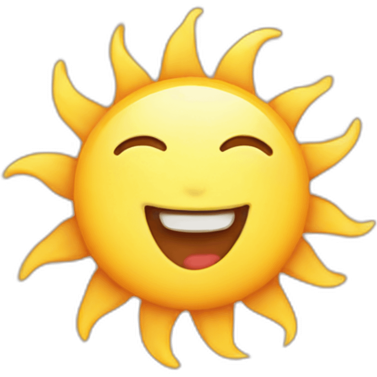 cute sun emoji