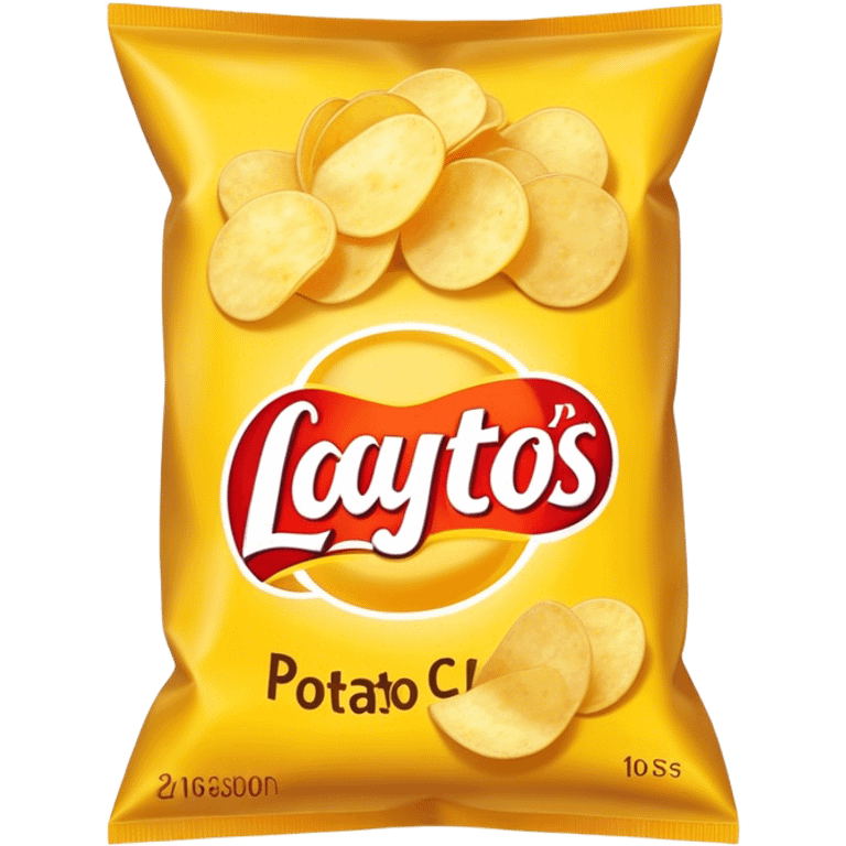 Bag of potato lays chips emoji