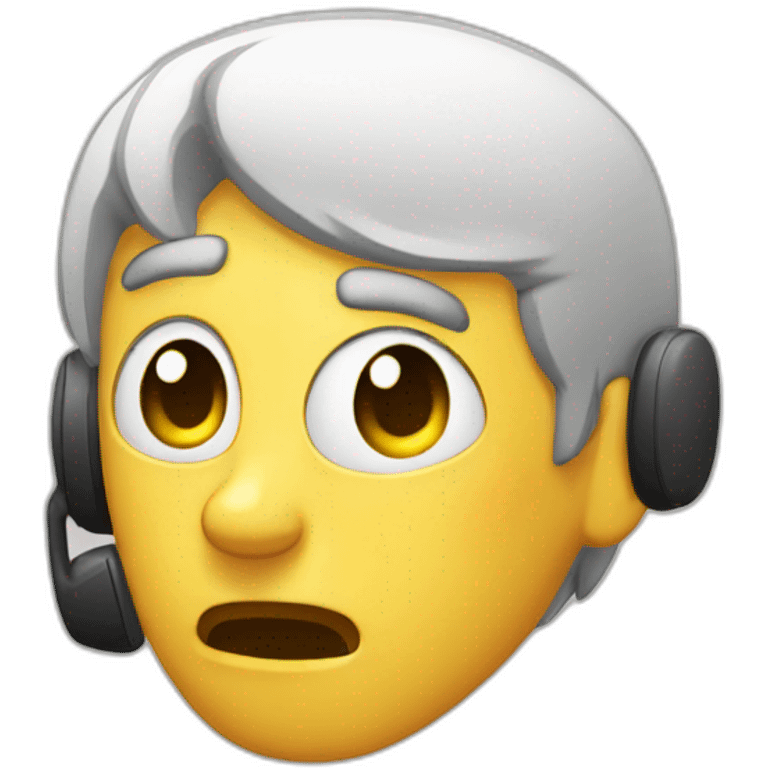 persona triste asujetando el telefono emoji