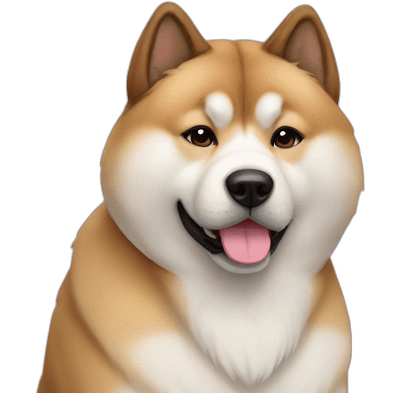 Akita in love emoji