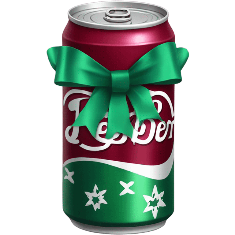 Dr Pepper with a bow  emoji