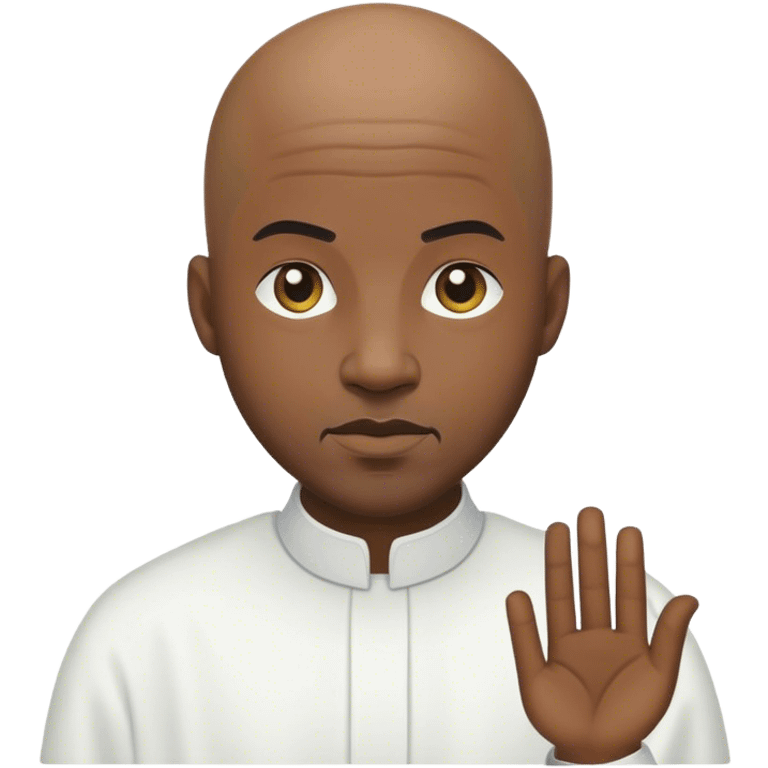 Bald black man prophet emoji