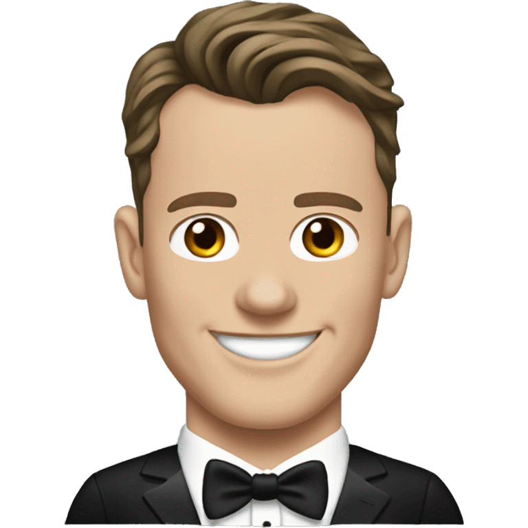 Jonathan Toews in black tuxedo emoji