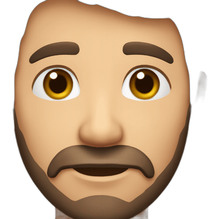 male, brown hair, brown eyes, mid 40s, from Argentina, short beard emoji