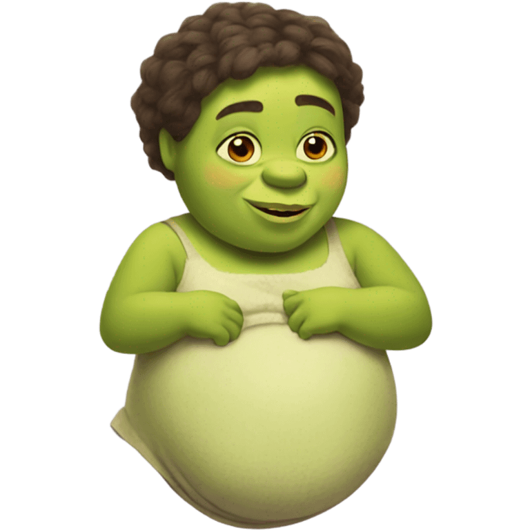 pregnant shrek emoji