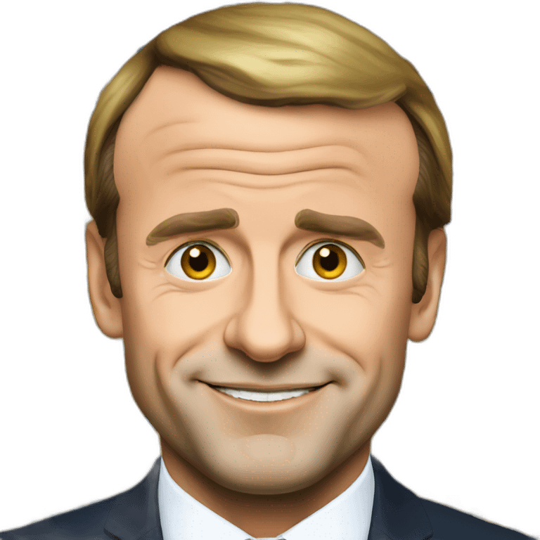 president macron with many piercings emoji