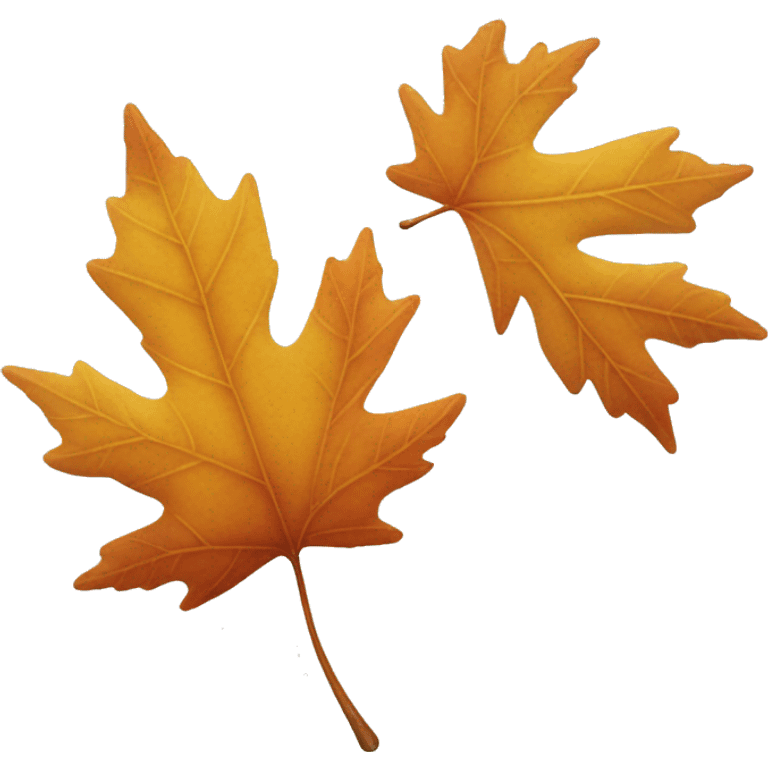 A beautiful autumn leaf falls from a tree emoji