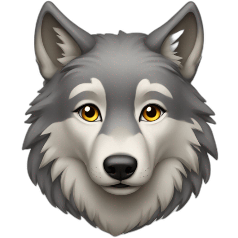 Female wolf  emoji