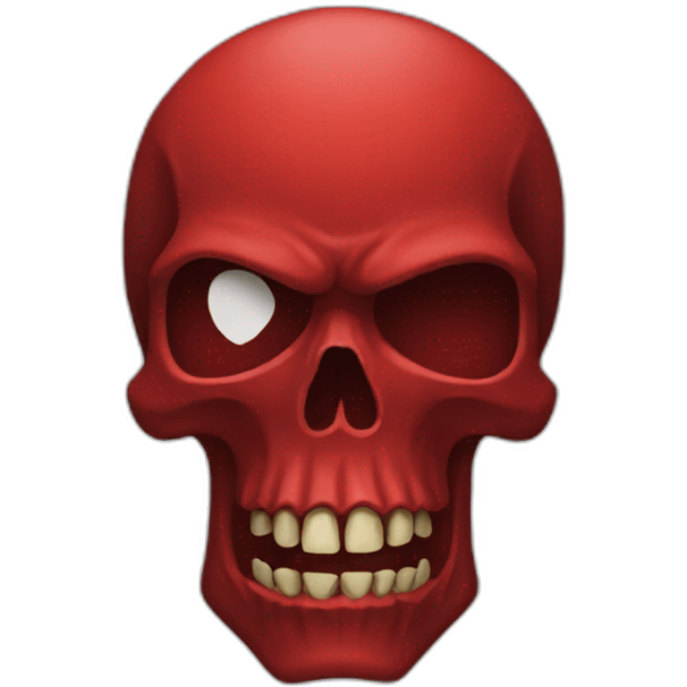 Red skull emoji