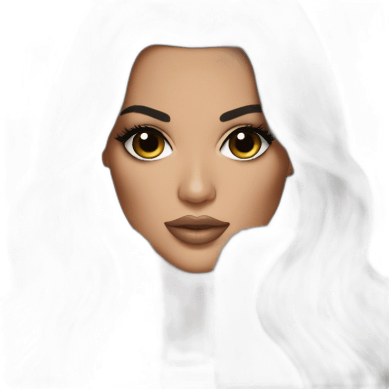 Dark haired khloe kardashian emoji