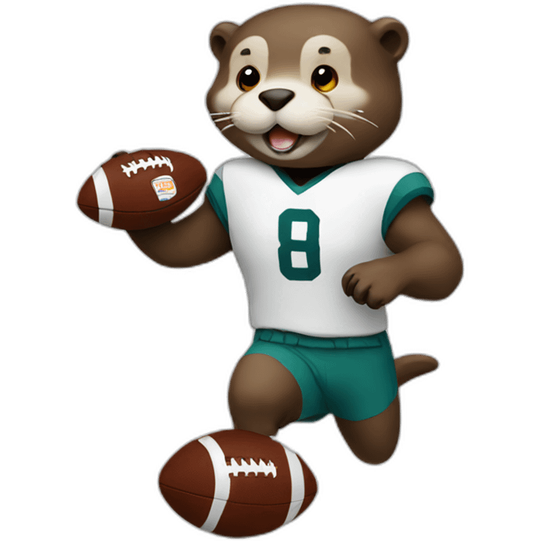 otter playing football emoji