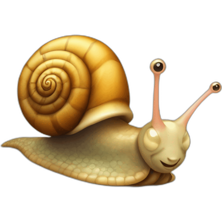 Cute little Snail  emoji