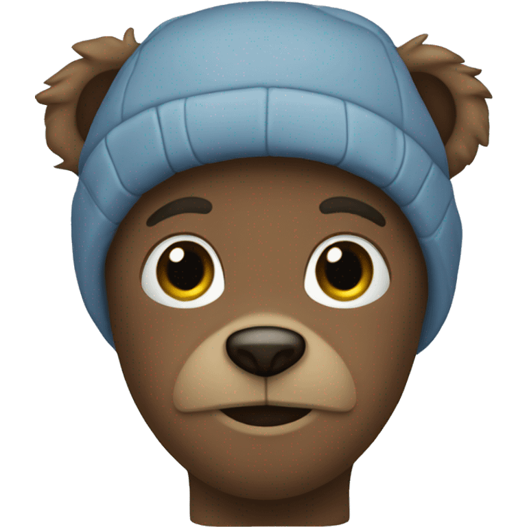 Blue teddy bear emoji