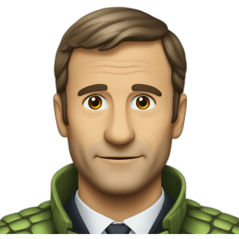 tortue sur macron emoji