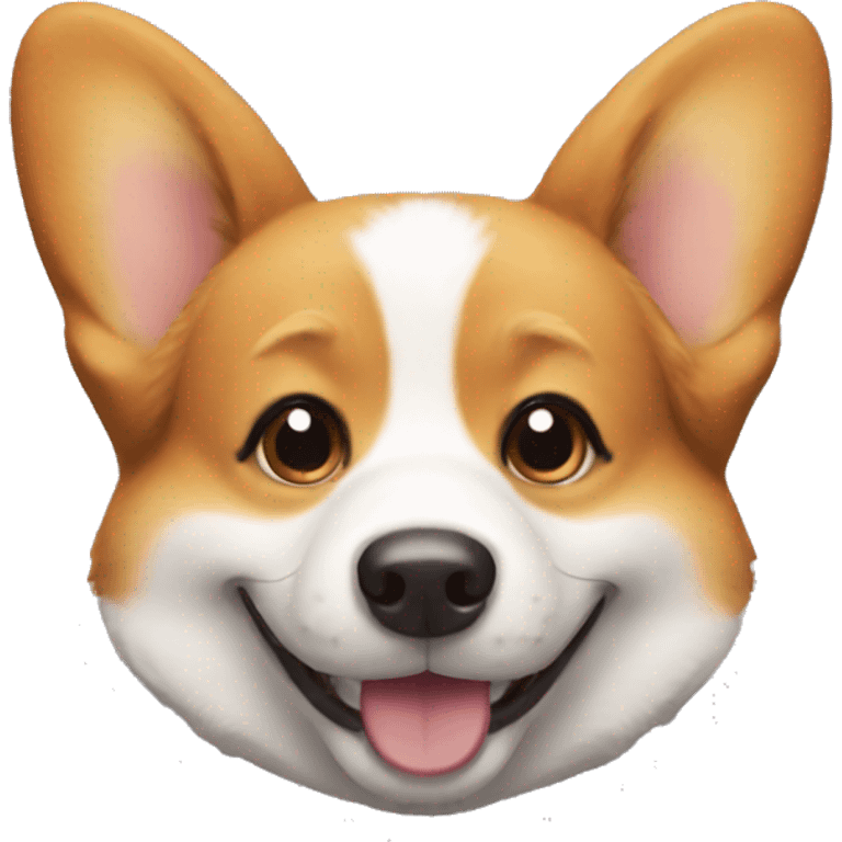 smiling corgi dog emoji