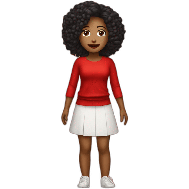 Girl in red singer emoji