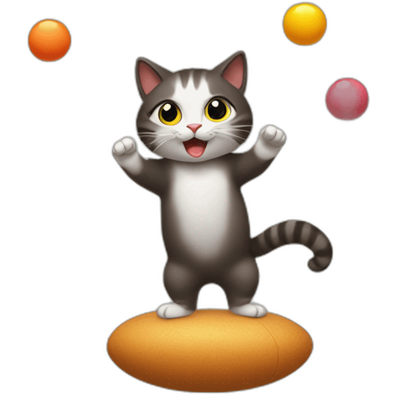 juggling cat emoji