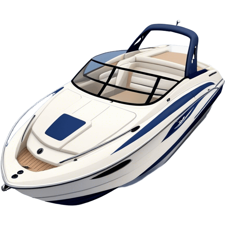 Speedboat - Bayliner 185 Bowrider (Model Year: 2020) (Iconic colour: White with navy blue accents) emoji