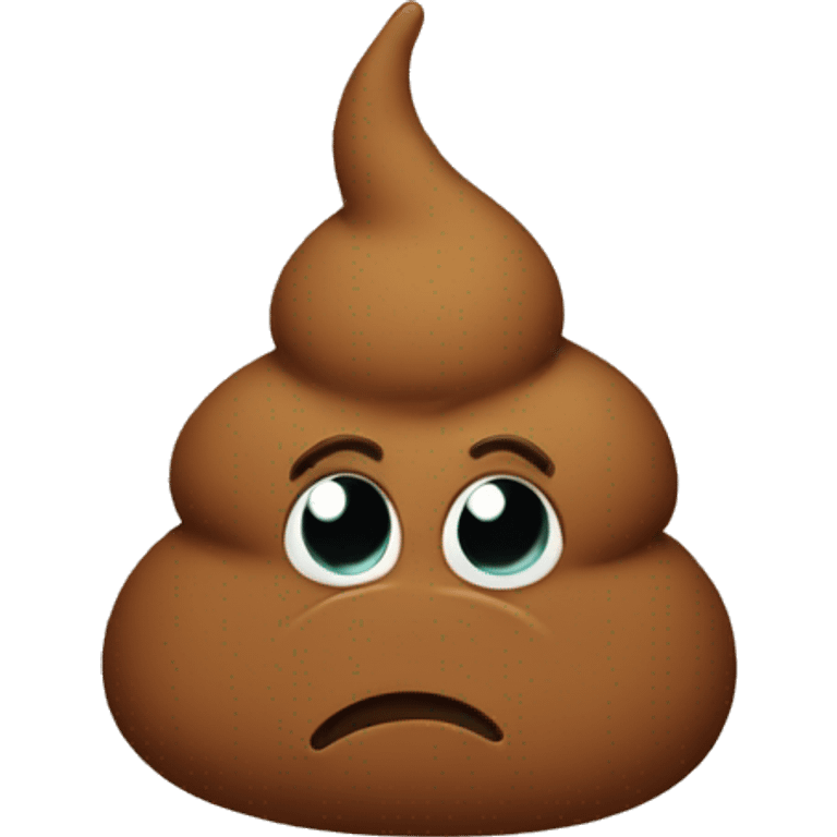 Sad poop emoji