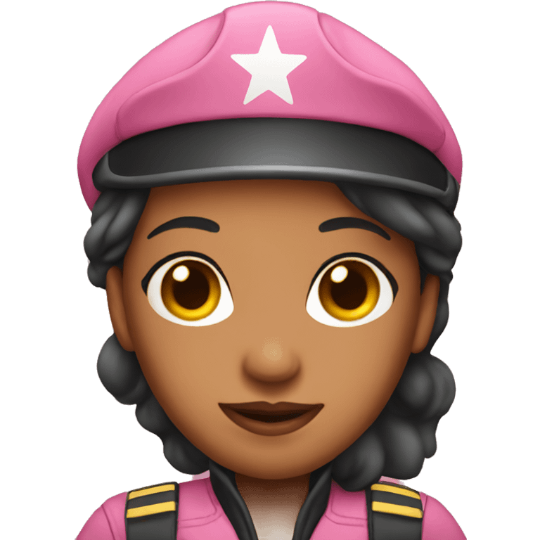 pink female pilot emoji