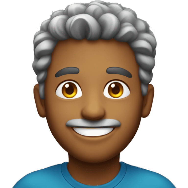 Smiling Brazilian man emoji