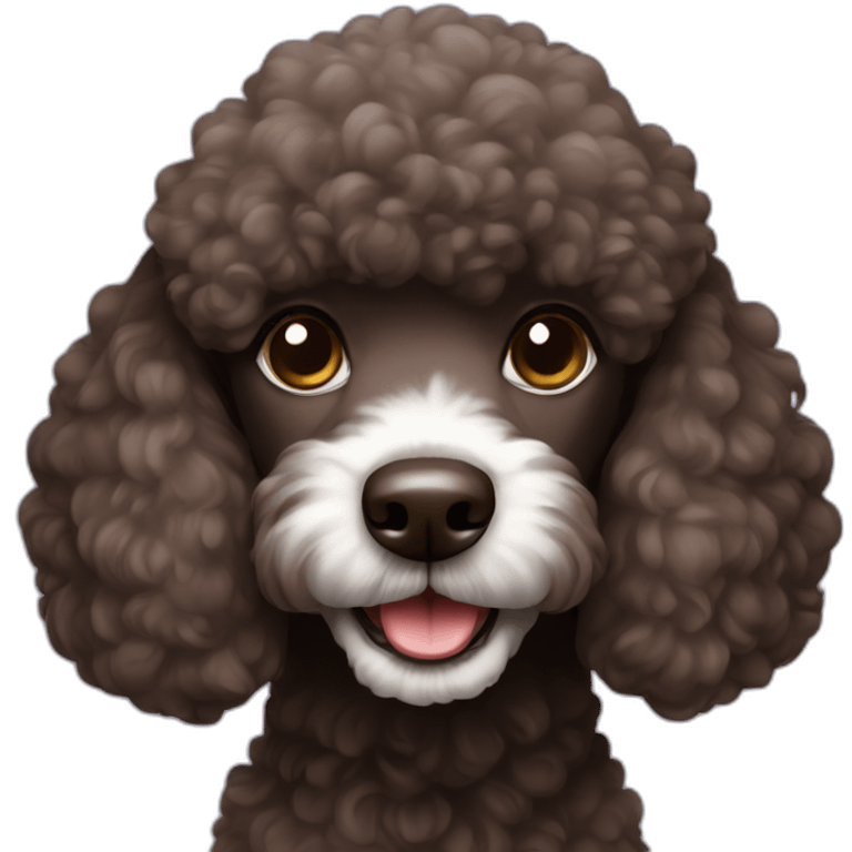 dark-brown-cute-poodle emoji