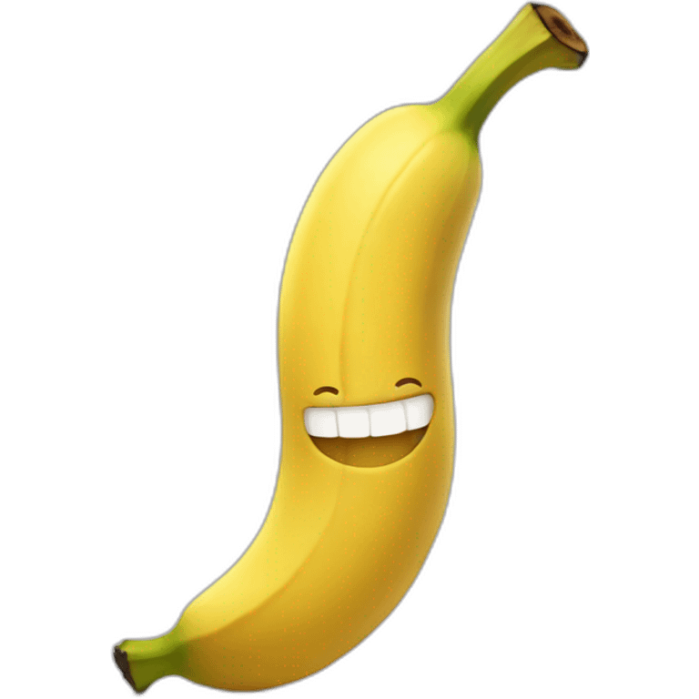 banana with arms legs and smile emoji