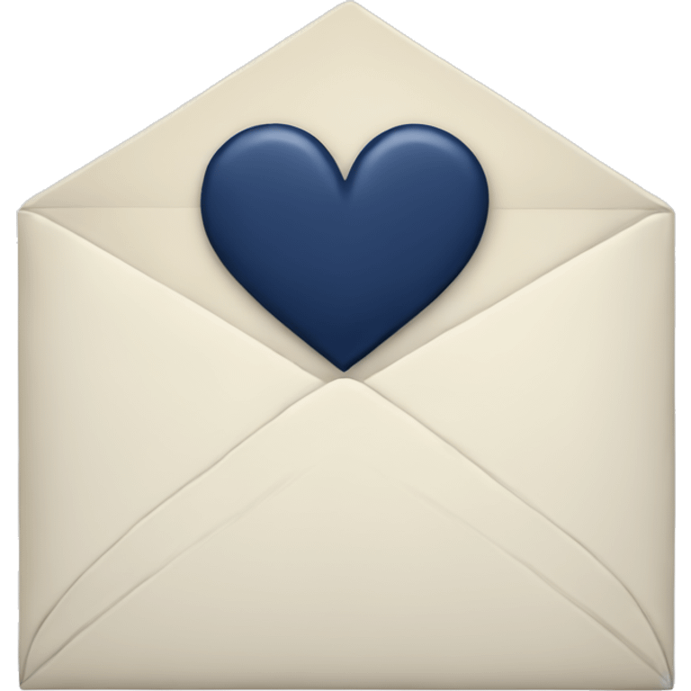 envelope with navy heart emoji