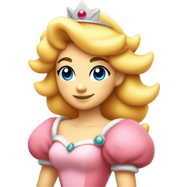 Princess Peach looking smug emoji