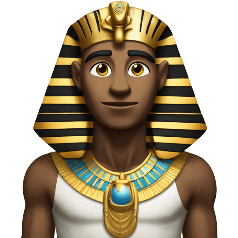 pharaon in front of pyramid emoji