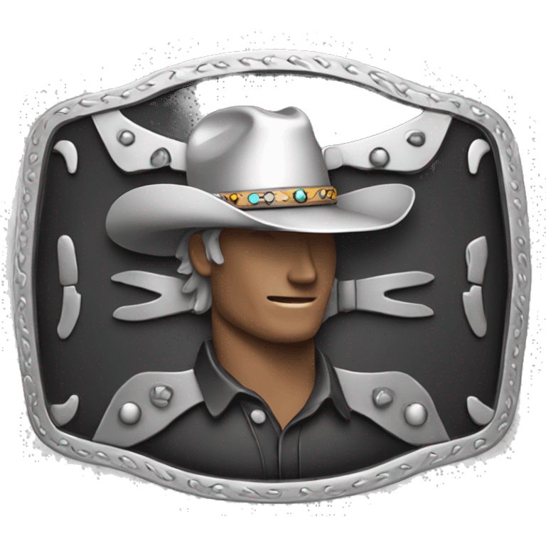 Rodeo belt buckle emoji