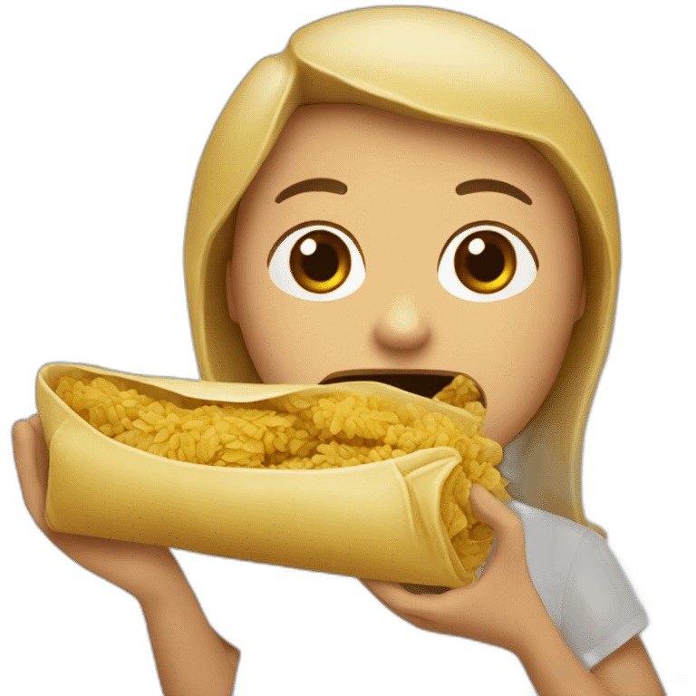 Eating tamales emoji