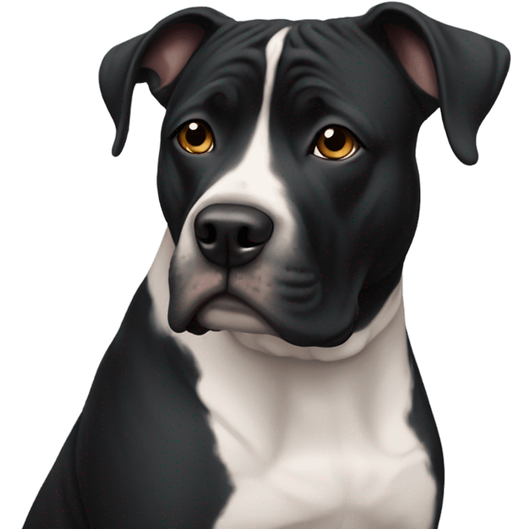 Sad black Staffordshire  emoji