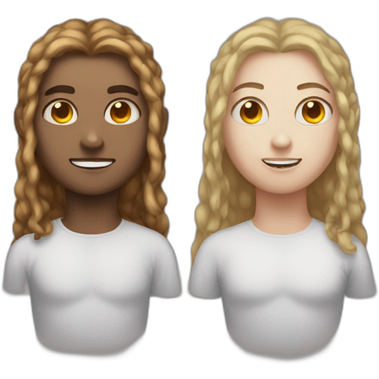 Demon and angel mix emoji