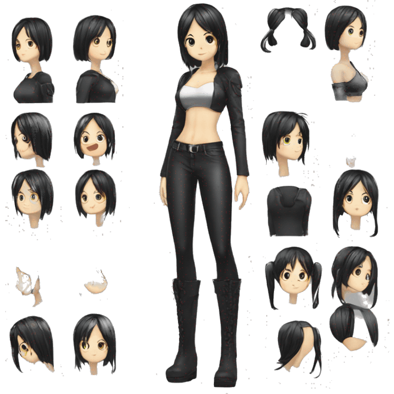 Nico Robin, full body, Egghead outfit,  emoji