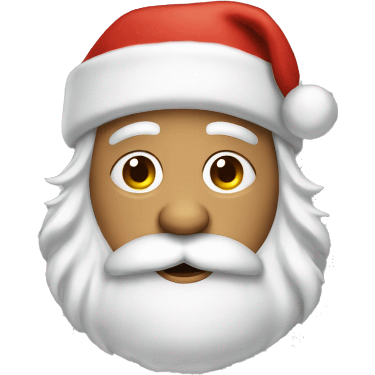 a very tired santa claus emoji