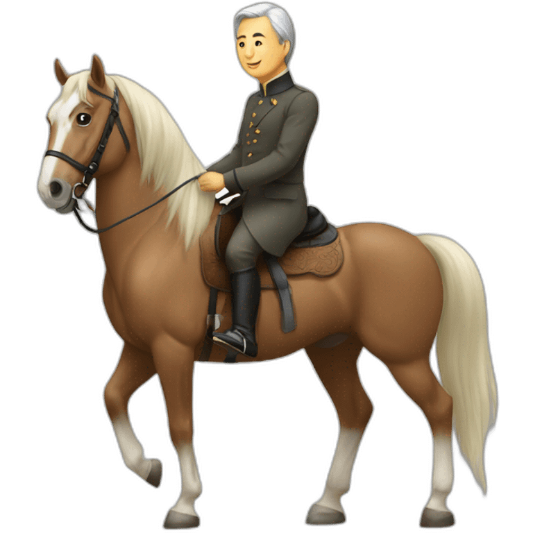 Tokayev with horse emoji