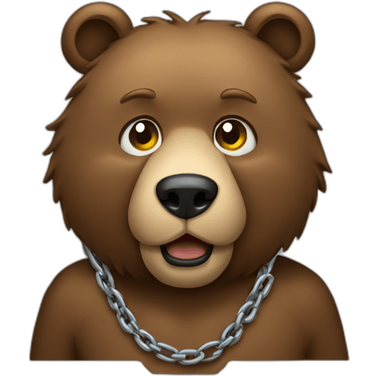 bear-wearing-a-chain emoji