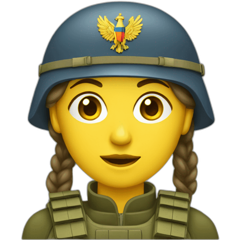 ukranian soldier woman emoji