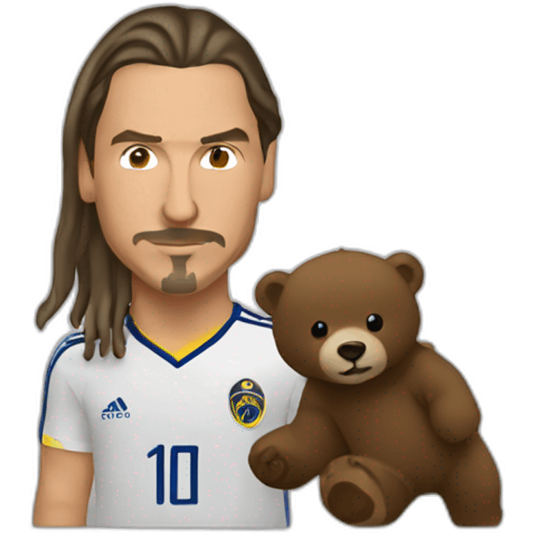 Zlatan qui afronte un ours emoji