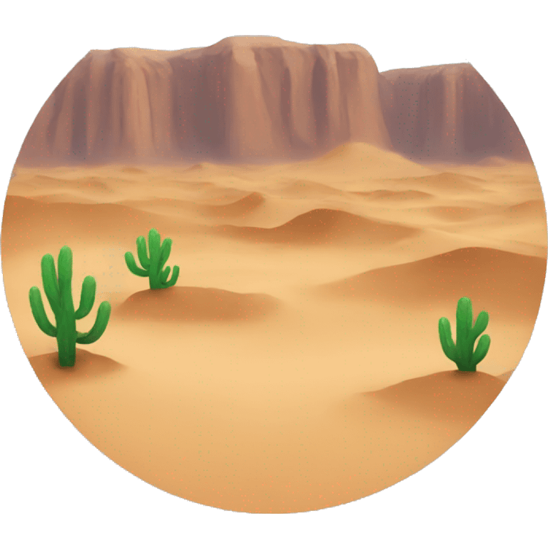 Desert without plants  emoji