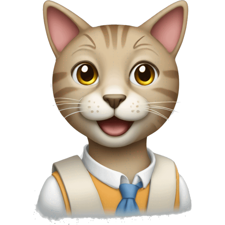 Cat student  emoji